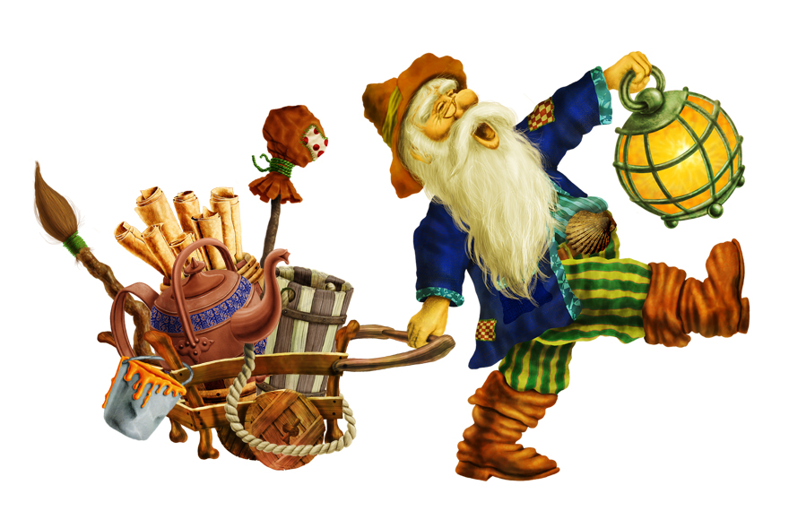 What's in Gullwick's cart?